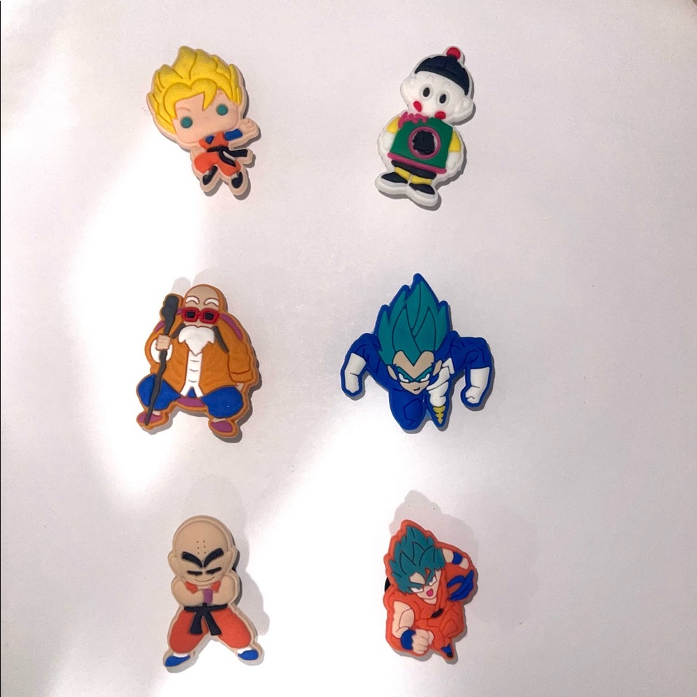 Dragon Ball Z Croc Charms 6pc